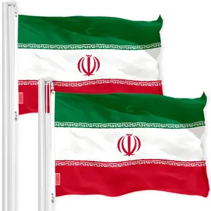 Iran Iranian Flag 3x5 Ft 2-Pack 150D Printed Polyester By G128