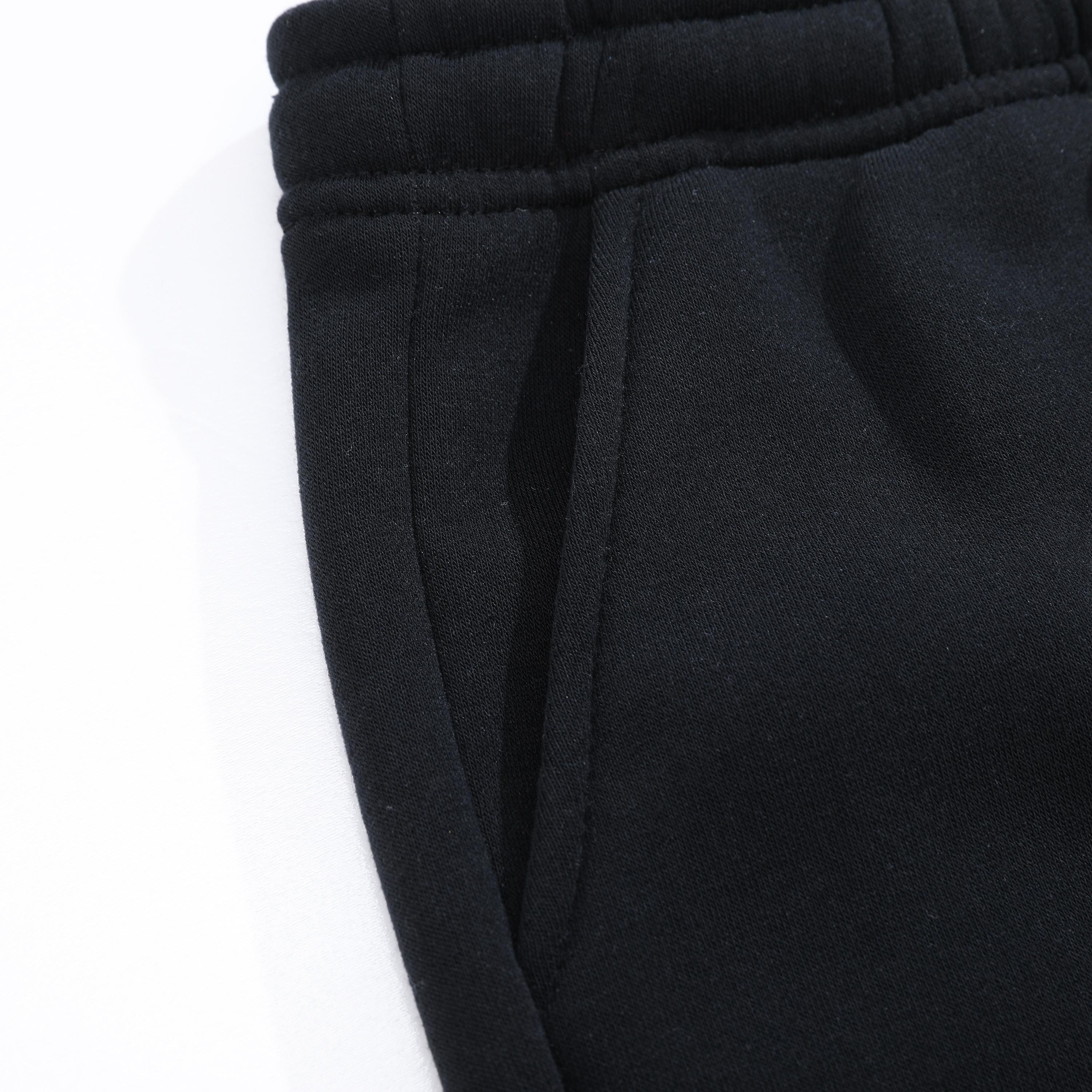 Men's 2-Piece Autumn-Winter Plain Activewear Sportswear Set - Unisex Preppy Wide-Leg Drawstring Pocket Pants, Classic Black + Light Gray Casual Holiday Hip-Hop Sweats, Stylish Personalized Bottoms,clothes for back to school,first day of school outfits Men's 2-Piece Autumn-Winter Plain Activewear Sportswear Set - Unisex Preppy Wide-Leg Drawstring Pocket Pants, Classic Black + Light Gray Casual Holiday Hip-Hop Sweats, Stylish Personalized Bottoms,clothes for back to school,first day of school outfits