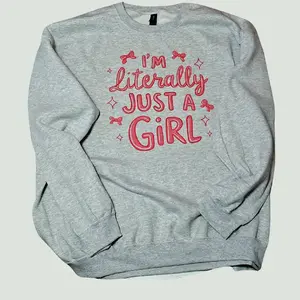 I'm literally just a girl bow Graphic tee or Sweatshirt
