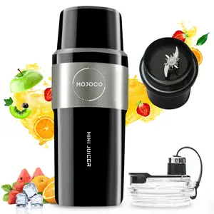 Mojoco 14oz Rechargeable Vacuum Blender – Portable, Leakproof Smoothie Maker with Sip Cover for Home, Office, Gym & Travel