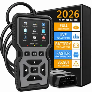 Professional OBD2 Scan Diagnostic Tool, Enhanced Engine Fault Code Reader And Reset, Mode 6/8 Advanced OBDII/EOBD Car Diagnosis Scan Tool, Battery Tester, I/M Readiness State, Error Code Eraser | Suitable for OBD II Protocol Car