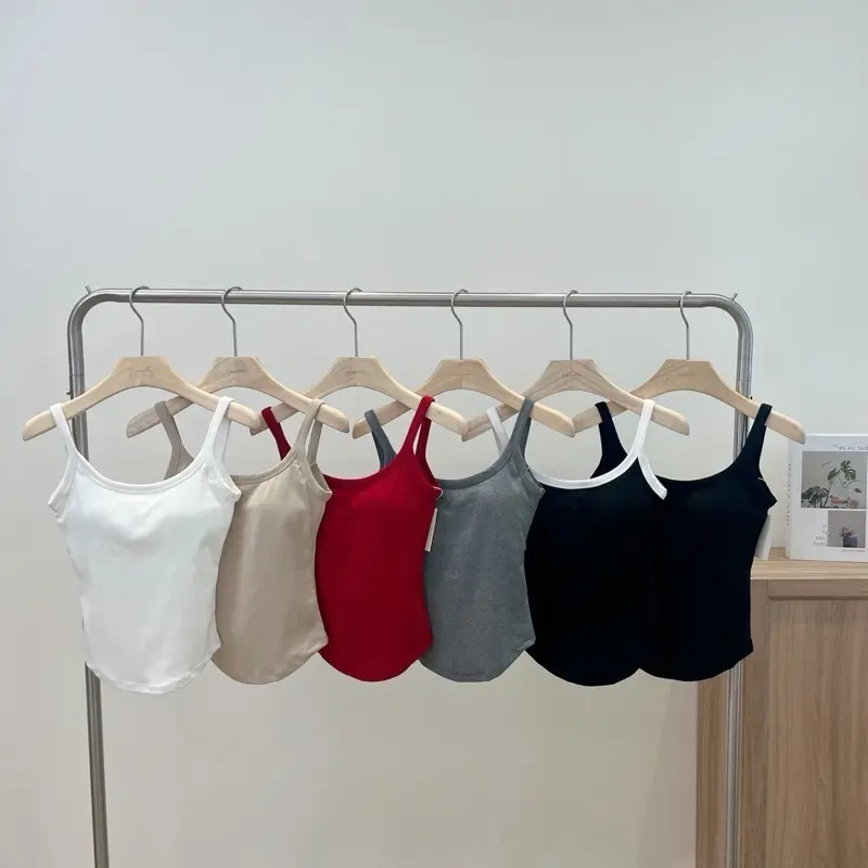 Women's Padded Tank Top, Chic Minimalist Design, Everyday Casual Fit, Comfortable Women's Underwear Top