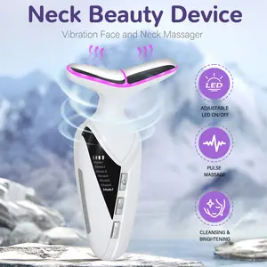Memorial Day 7 Color Facial Massager Tool Skin Care and Double Chin Neck Massage, Face Sculpting Tool with Thermals, Portable , Trending Products