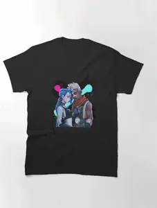 Dynamic Duo of Arcane: Exclusive Jinx and Ekko T-Shirts