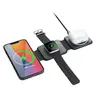 3 in 1 Foldable Magnetic Wireless Charger, 15W Fast Charging Station, Charging Dock, Portable USB-Type-C Connector Charger for Travel, Tourism, Wearable