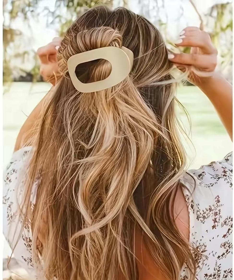 Solid Color Hair Clip, 4pcs Oval Acrylic Hair Clips Set for Women, No Trace Flat Large Hair Clip, Elegant Minimalist Frosted Solid Color Hair Clips for Daily Wear, Ideal Gifts for Her Solid Color Hair Clip, 4pcs Oval Acrylic Hair Clips Set for Women, No Trace Flat Large Hair Clip, Elegant Minimalist Frosted Solid Color Hair Clips for Daily Wear, Ideal Gifts for Her