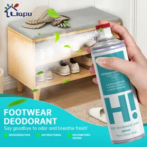 LIAPU Footwear Deodorizer Spray 260ml – Odor Removal, Antibacterial Shoe Spray, Deodorizer for Boots, Sneakers, Sports Shoes & Daily Footwear