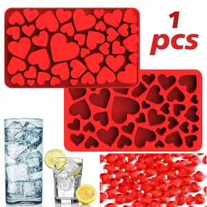 Heart Shaped Silicone Mold for Wax Melting, Includes Dropper, Perfect for Chocolate Soap Jelly DIY Crafts, Non-Toxic Baking Tool, Handmade Crafts, Soap Making Supplies