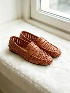 Trendy Women's Flat Shoes, Breathable Mesh Square Toe Design, Casual Daily Commute Loafers, Soft Comfortable Fabric, Summer Style