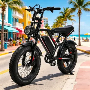 Adult Electric Bike -- 31MPH, Max Speed,1000W Powerful Motor,  20'' Fat Off-Road Tires, Dual Suspension System, 7-Speed Gears, Long-Lasting Range, App-Controlled, Ideal for Urban Commuting outdoorfun