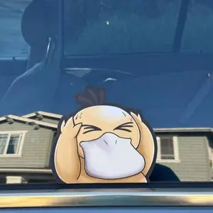 Flareon Peeker Sticker | Vinyl waterproof sticker | Gift for Game lovers