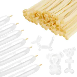 260 balloons, long balloons, 260 clear balloons, 50 shaped balloons, long balloons for tying balloon arches, animal shaped balloons, balloons for balloon animals, balloon animals