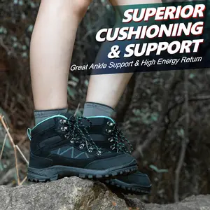 R CORD Hiking Boots Women Waterproof Ankle Support Womens Hiking Boots Backpacking Boots Breathable Non-Slip Durable Hiking Boots for Outdoors