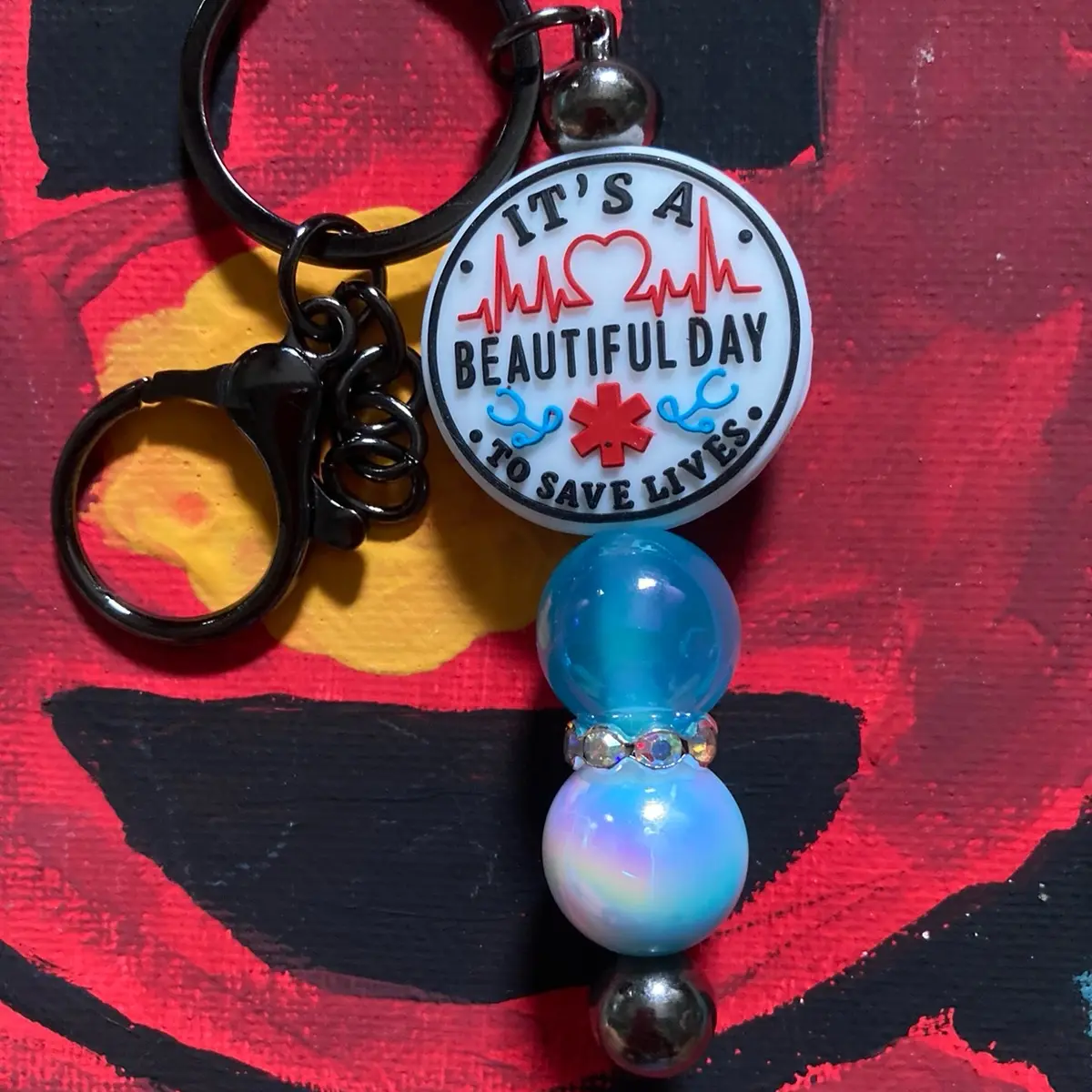 Handmade Beaded Keychain Bar - Unique and Stylish Accessory