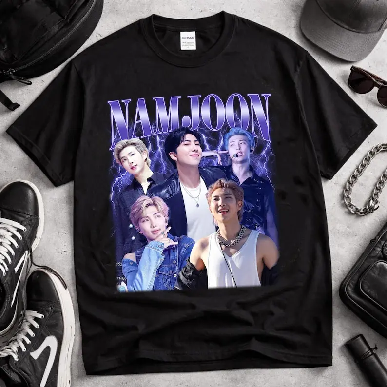 90s Vintage Namjoon Kpop Shirt, Namjoon Concert 2026 Retro Graphic Shirt, Outfit Gift For Army Fan