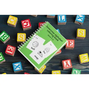 Level 2- Alphabet coloring 26 week lesson plan- 2y+ -crayons included