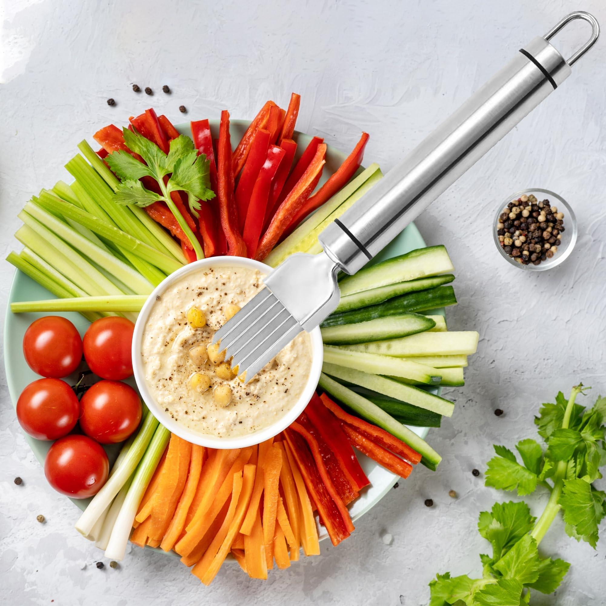 2PCS Stainless Steel Chopped Green Onion Knife, Kitchen Tool Slice Cutlery Vegetable Cutter Sharp Scallion Cutter Shred Knife, for Kitchen Cutting Vegetables Onion Garlic Slicing Tool - YY