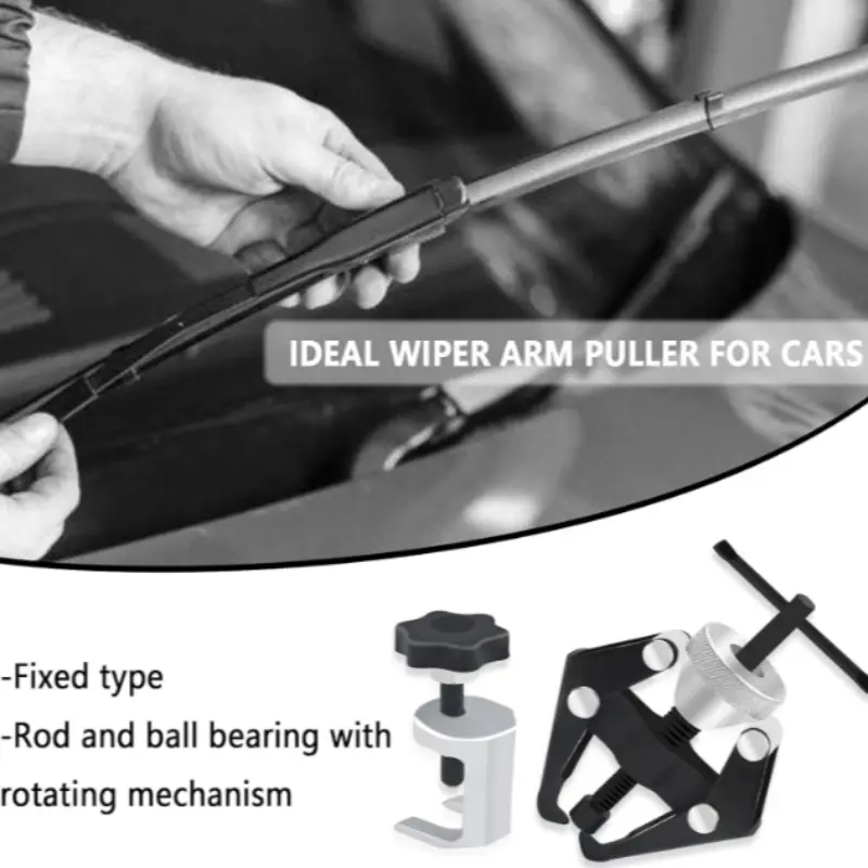 Windshield Wiper Arm Removal Tool Set, Adjustable & Fixed Models, Easy Handle Design, Durable Construction, Essential Car Maintenance Kit, Automotive Windscreen Tool