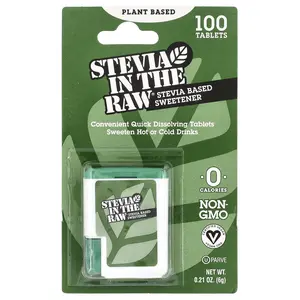 In the Raw Stevia In The Raw®, Stevia Based Sweetener, 100 Tablets, 0.21 oz (6 g)