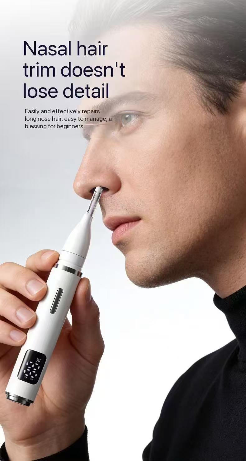 2026 Upgraded Nose Hair Trimmer TYPE‑C Fast Charging, 3 in 1 Electric Ear Nose Eyebrow Trimmer, Mini Portable Travel Groomer