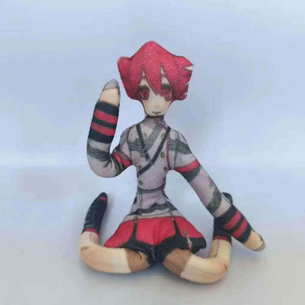 Anime Kasane Teto Cosplay Keychain Plush Cotton Doll Slender Twistable Shape Room Abstract Model Decoration Festival Gift