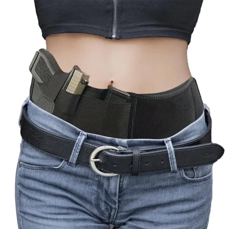 Ultimate Concealed Comfort Carry Belly Band Holster - Comfortable Waist Holster Fit for LCP, S&W M&P 40 Shield Bodyguard, Sig Sauer, Beretta, 1911, Smith and Wesson, Shield - Adjustable, Breathable, Ambidextrous, and Discreet Design for Men and Women
