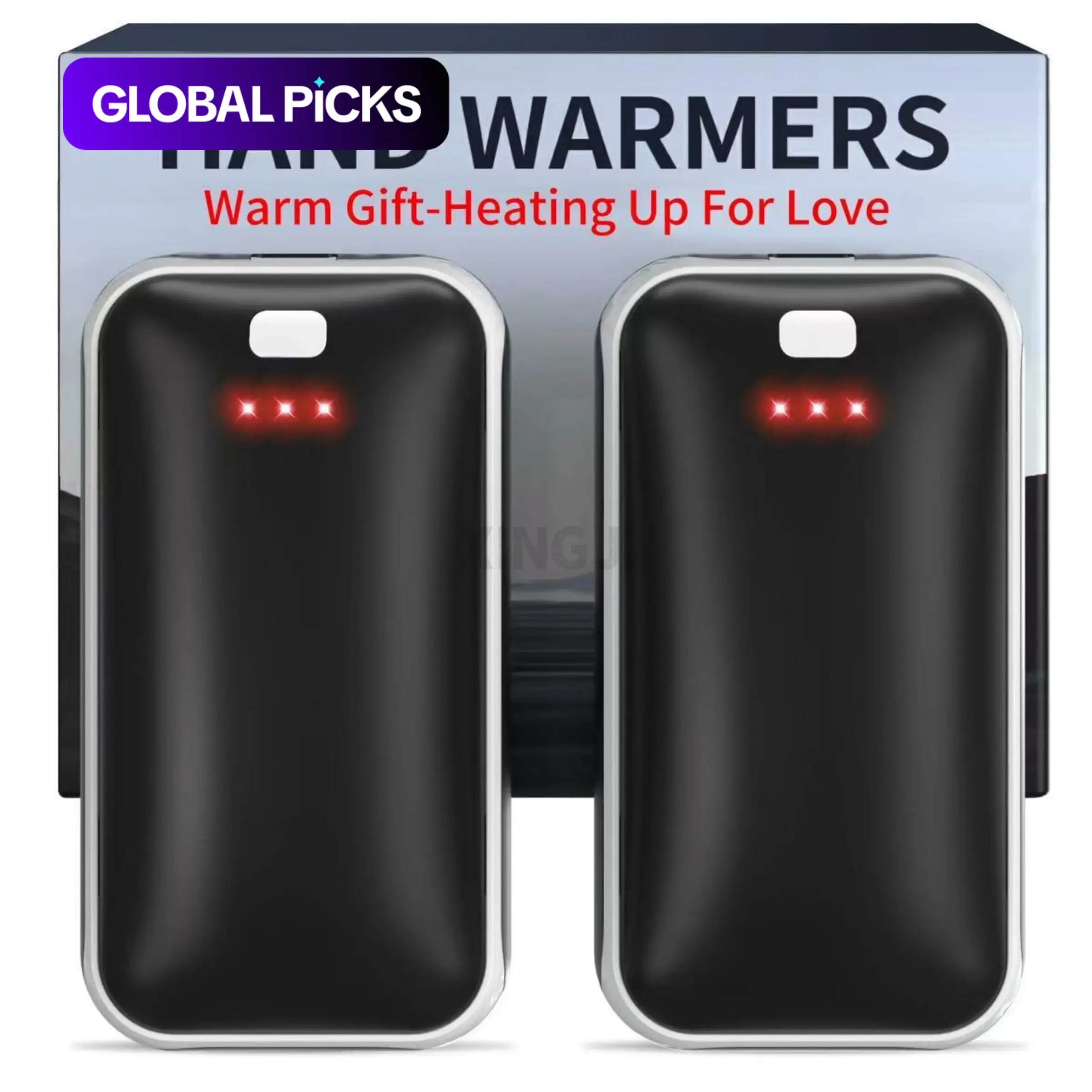 AI Hand Warmers Rechargeable 2-Pack, AI Chip Electric Hand Warmers, Portable Pocket Heater, Gifts for Christmas, Outdoor, Hunting, Golf, Camping Accessories #GLOBAL PICKS