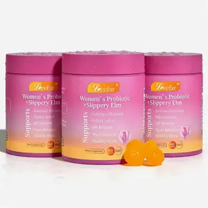 All-in-One Natural Formula Her Juicy Jelly Candy Pineapple Flavor Soft Gummies Organic Slippery Elm Extract Snack Fruit Chewy