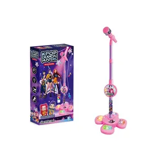 New Karaoke Machine with Stand, Portable Singing Toy for Kids, Ultra-Cool LED Lights, Unisex Microphone, Requires 3x Aa Batteries (not Included)