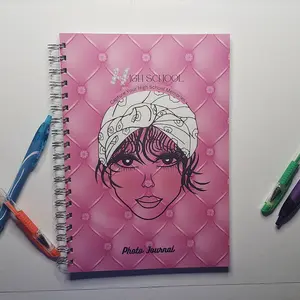 High School photo journal in pink