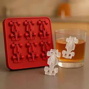 Racing Formula Ice Mold, F1 Ice Mold, Silicone Racing Jelly Molds, Racing Drum Ice Tray, Baking Tools, Storage Box