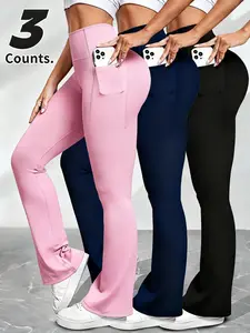 Women's High Waist Butt Lifting Flare Pants, Quick-Dry Comfortable Tight-Fitting Leggings, Flared Yoga Bottoms, Perfect for Gym & Casual Wear