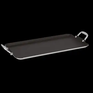Vasconia 20" Double Burner Griddle - Non-Stick, Dishwasher Safe, Aluminum Handles