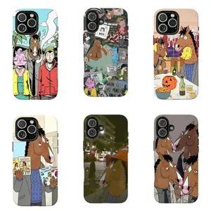 Retro 90s Cartoon Bojack Horseman & Friends  Compatible with iPhone 11, 12, 13, 14, 15, 16, 17 & more – check our available sizes