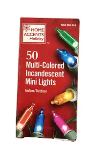 Home Accents Holiday 50 Multi Colored Incandescent Mini Lights