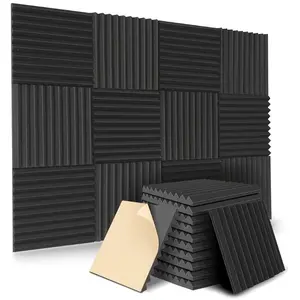 10 Packs Sound Absorbent Cotton Flame Retardant Sound Insulation Cotton Wall Recording Studio Indoor Environmental Sound Insulation Materials Accessories