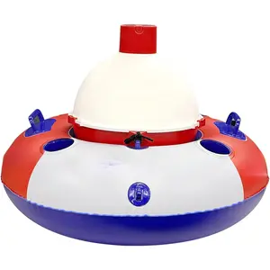 Hydration Station Float and Big Bobber Floating Cooler Bundle, Durable Inner Tube with Cup Holders & Mesh Bottom, Portable Drifter Cooler, Keeps Drinks Cold for Tubing, Boating & Outdoor Fun
