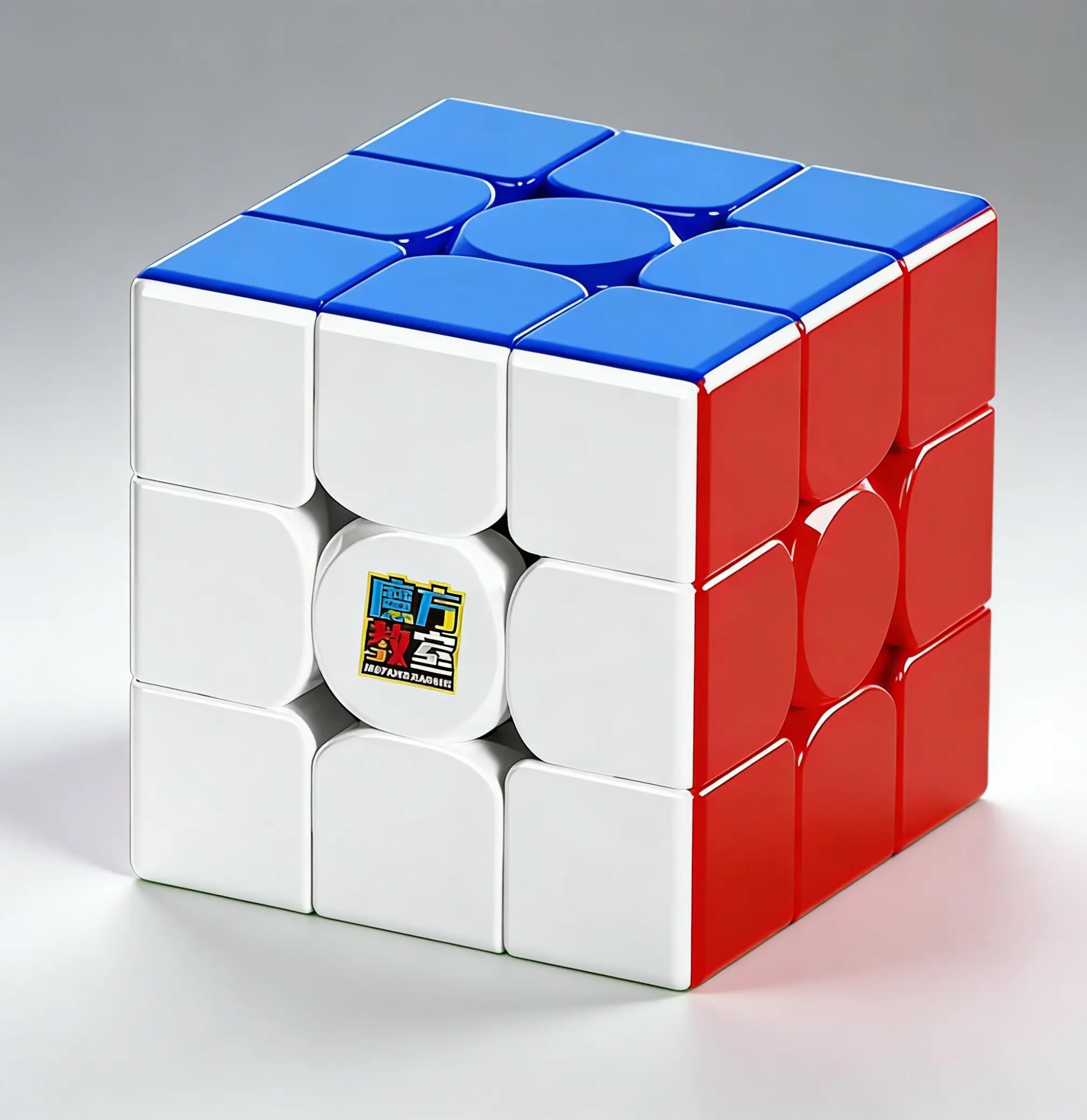 3x3 Magnetic Speed Cube, Stickerless with Anti-Sticky Feature & Precisely Placed Magnets, Includes Stand - Improves Turning Experience, Brain Teaser for Children Development, Gift for Adults, Seniors, Birthdays, Christmas