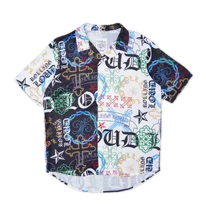 RL Loud Chains Split Black & White Button Up