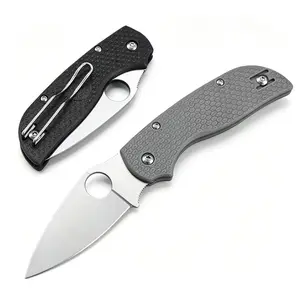 Pocket Knife with Pocket Clip – 16.2cm Full-Flat-Ground Folding Blade – EDC Gear