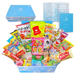 Sakura Box: Japanese Snacks & Candy 30-Piece Dagashi Gift Set Rice Traditional