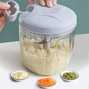 Manual Garlic Chopper, Multifunctional Mini Garlic Grinder, Garlic Grinder Masher Onion Chopper, Vegetable Food Chopper, Food Processors, Summer for Gift