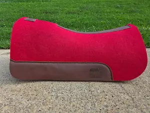 Red saddle pad 30x30" 1"