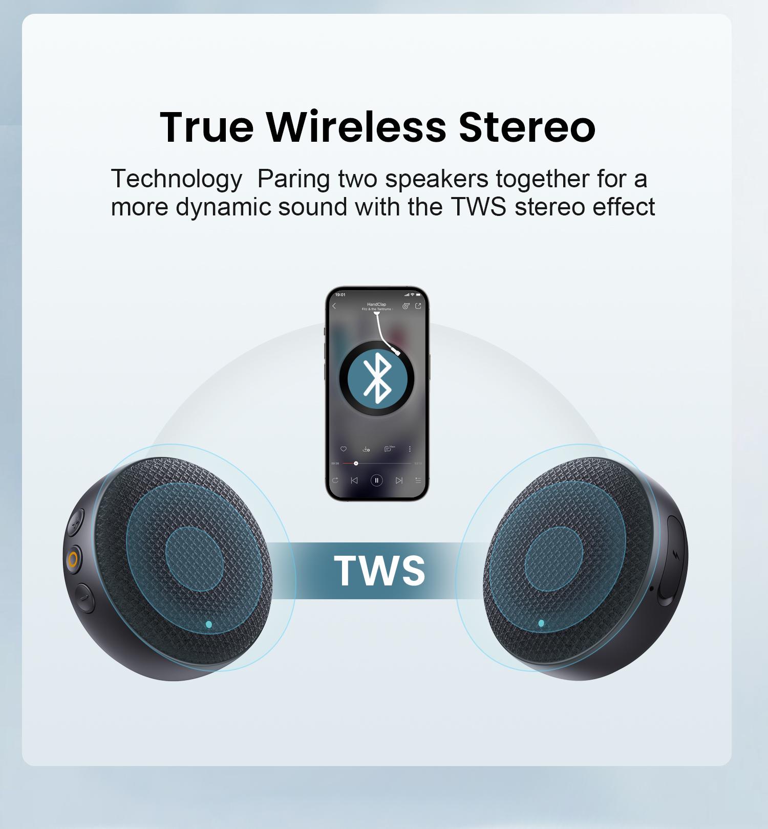 【2026 Upgraded】SUPERONE 4-in-1 Wearable Bluetooth Speaker【Hang Clip, Wrist Watch, Hang Hook & MagSafe Stand】Hi-Fi Sound TWS Portable Wireless Mini Speaker, IPX7 Waterproof for Work, Running & Outdoors