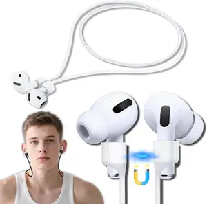 1 Pack AirPod Pro Strap with,AirPod Lanyard Anti-Lost Cord for  Anti-Loss Accessories Compatible with AirPods Pro 3 2025,AirPod 4, Air Pod Pro 2/1, Air Pod 3/2/1 -White