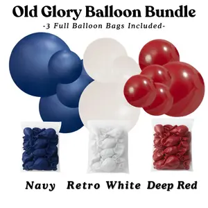 Old Glory Balloon Bundle - Navy, Retro White, Deep Red