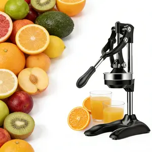 Professional Citrus Juicer LemonSqueezer, Commercial Manual Fruit Press Juicerfor Lemon Pomegranate Orange Juice, Heavy DutyHand Press Orange Juicer Press and LimeSqueezer Stand Press Citrus Juicer clean manual citrus juicer aluminum press juicer metal ha