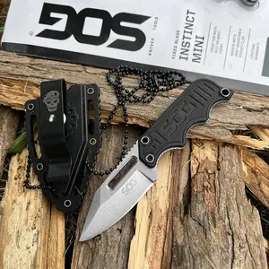 Mini Fixed Blade Knife EDC Knife Outdoor Hiking Knife tactical knife  Camping Fishing Tool Knife Neck Chain Knife Pocket Knife great gift multi