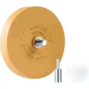 1 Pack Rubber Eraser Wheel Decal Remover, Drill Mounted Adhesive Remover Wheel, Efficient Rubber Wheel for Removing Stickers, Vinyl Tapes and Pinstripes eraser wheel