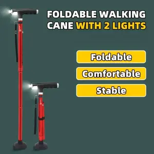 Lightweight Walking Cane for Seniors, Adjustable Height Medical Walking Stick for Daily Mobility Support